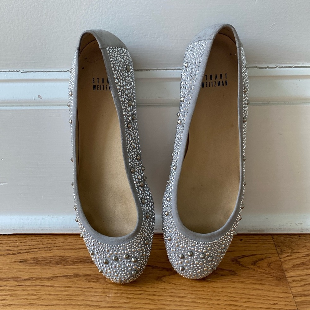 Stuart Weitzman studded ballet flats size 7